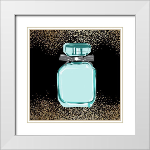 Teal Fashion 2 White Modern Wood Framed Art Print with Double Matting by Allen, Kimberly