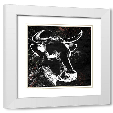 Bessie 1 White Modern Wood Framed Art Print with Double Matting by Allen, Kimberly