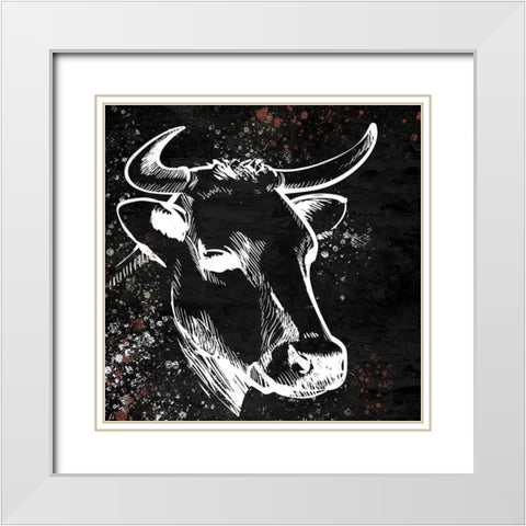 Bessie 1 White Modern Wood Framed Art Print with Double Matting by Allen, Kimberly