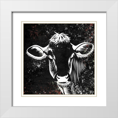 Bessie 2 White Modern Wood Framed Art Print with Double Matting by Allen, Kimberly