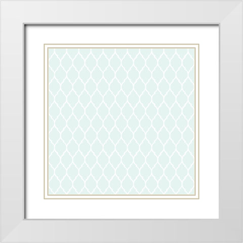 Floral Jar 10 White Modern Wood Framed Art Print with Double Matting by Allen, Kimberly