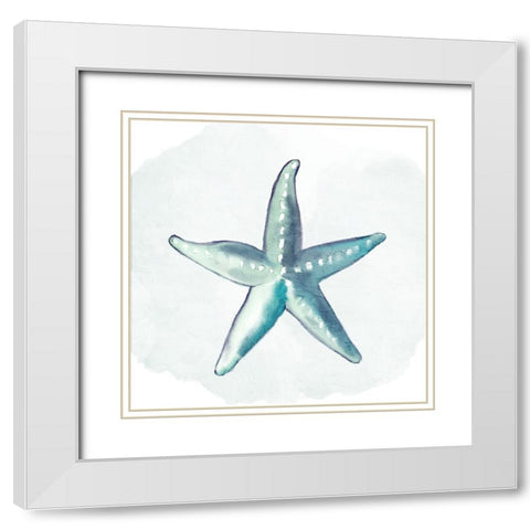Sea Love 1 White Modern Wood Framed Art Print with Double Matting by Allen, Kimberly