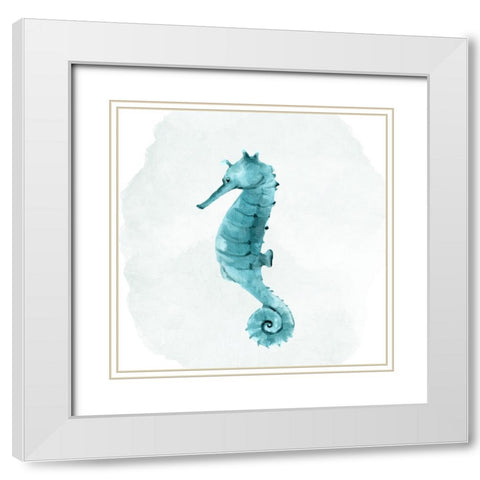 Sea Love 2 White Modern Wood Framed Art Print with Double Matting by Allen, Kimberly