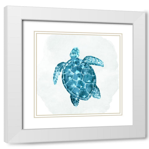 Sea Love 4 White Modern Wood Framed Art Print with Double Matting by Allen, Kimberly