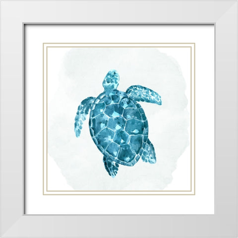 Sea Love 4 White Modern Wood Framed Art Print with Double Matting by Allen, Kimberly