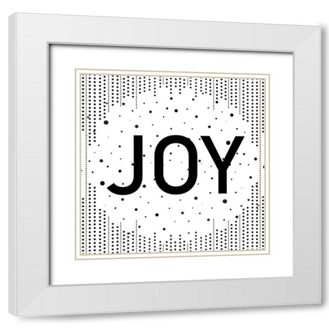Joy Noel Peace 1 White Modern Wood Framed Art Print with Double Matting by Allen, Kimberly