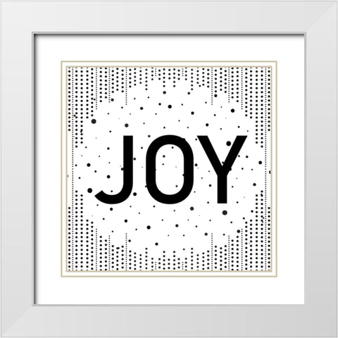 Joy Noel Peace 1 White Modern Wood Framed Art Print with Double Matting by Allen, Kimberly