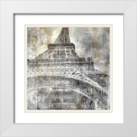 In the City 2 White Modern Wood Framed Art Print with Double Matting by Allen, Kimberly