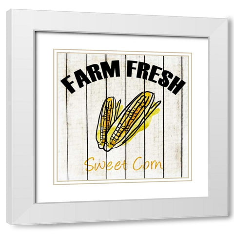 Farm Fresh 2 White Modern Wood Framed Art Print with Double Matting by Allen, Kimberly