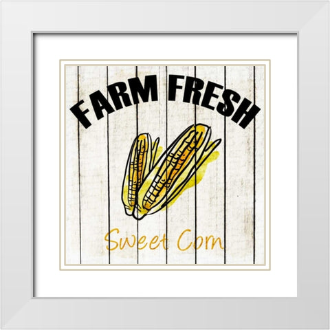 Farm Fresh 2 White Modern Wood Framed Art Print with Double Matting by Allen, Kimberly