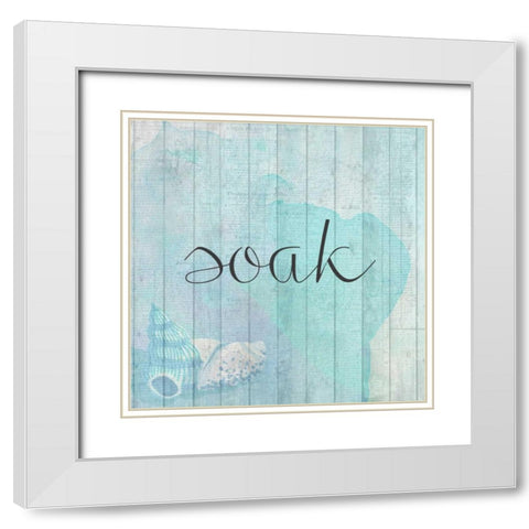 Relax Time 2 White Modern Wood Framed Art Print with Double Matting by Allen, Kimberly