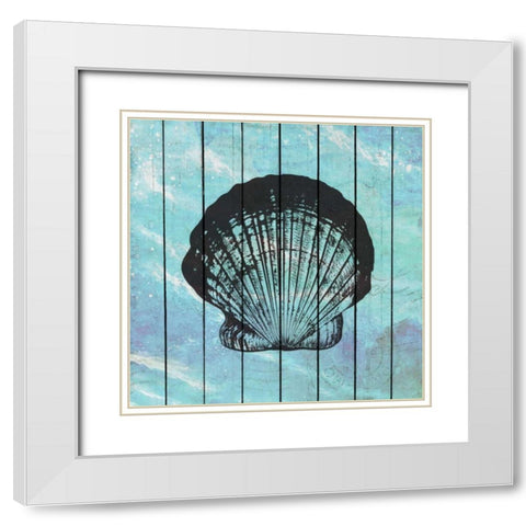 Sea Time 1 White Modern Wood Framed Art Print with Double Matting by Allen, Kimberly