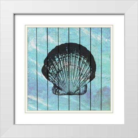 Sea Time 1 White Modern Wood Framed Art Print with Double Matting by Allen, Kimberly
