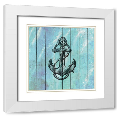 Sea Time 2 White Modern Wood Framed Art Print with Double Matting by Allen, Kimberly