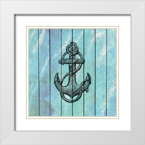 Sea Time 2 White Modern Wood Framed Art Print with Double Matting by Allen, Kimberly