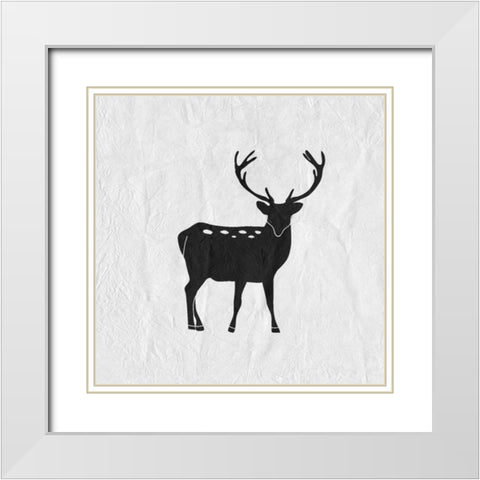 Animal Print 1 White Modern Wood Framed Art Print with Double Matting by Allen, Kimberly