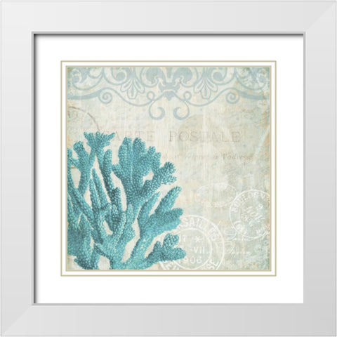 Under the Sea 1 White Modern Wood Framed Art Print with Double Matting by Allen, Kimberly