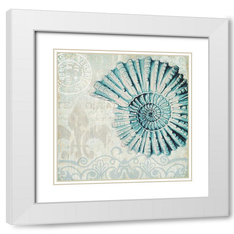 Under the Sea 2 White Modern Wood Framed Art Print with Double Matting by Allen, Kimberly