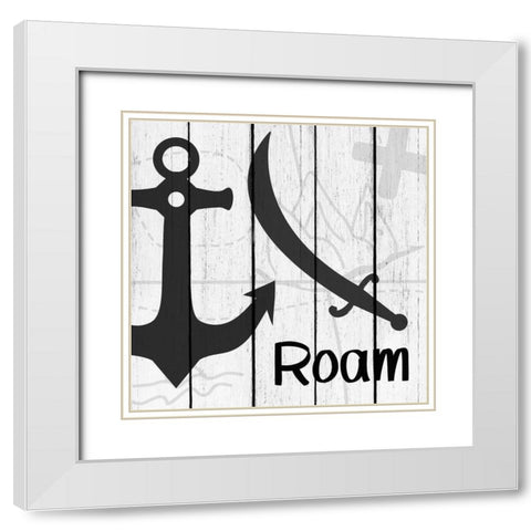 Roam 3 White Modern Wood Framed Art Print with Double Matting by Kimberly, Allen