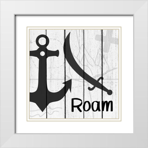 Roam 3 White Modern Wood Framed Art Print with Double Matting by Kimberly, Allen