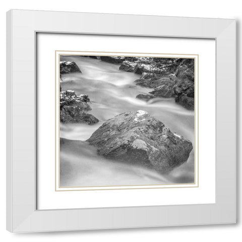 Over the rocks 2 White Modern Wood Framed Art Print with Double Matting by Kimberly, Allen