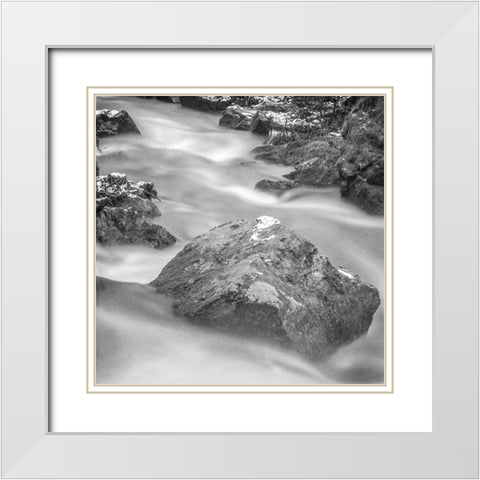 Over the rocks 2 White Modern Wood Framed Art Print with Double Matting by Kimberly, Allen