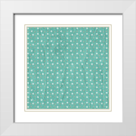 Ruff Ruff Pattern 2 White Modern Wood Framed Art Print with Double Matting by Kimberly, Allen