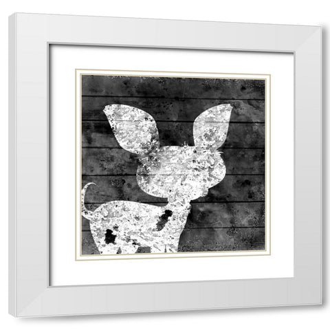 White Out 2 White Modern Wood Framed Art Print with Double Matting by Kimberly, Allen