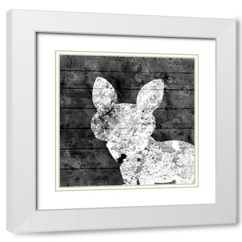 White Out 3 White Modern Wood Framed Art Print with Double Matting by Kimberly, Allen