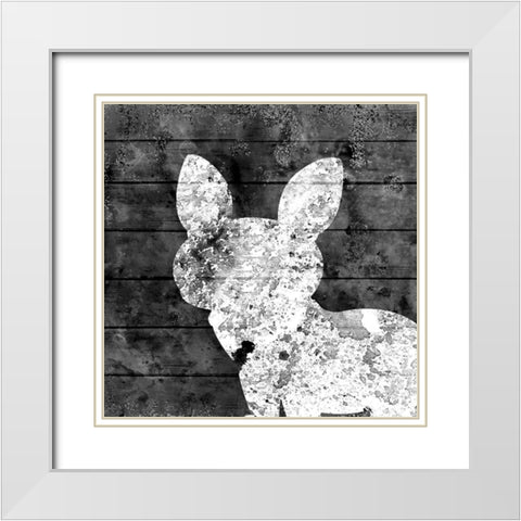White Out 3 White Modern Wood Framed Art Print with Double Matting by Kimberly, Allen