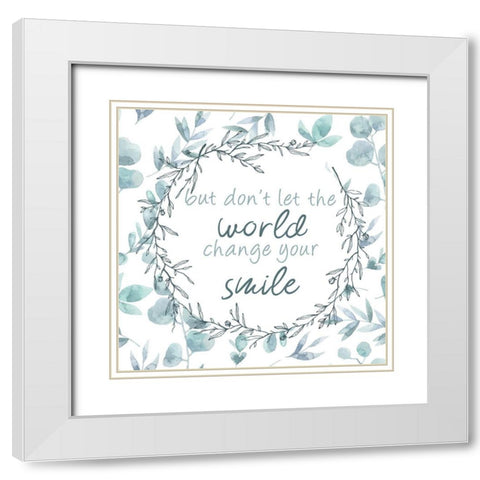 Change 2 White Modern Wood Framed Art Print with Double Matting by Kimberly, Allen