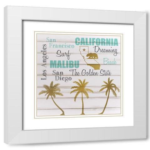 California White Modern Wood Framed Art Print with Double Matting by Kimberly, Allen