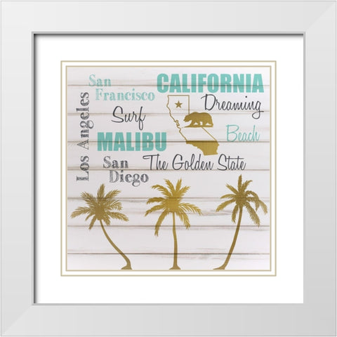 California White Modern Wood Framed Art Print with Double Matting by Kimberly, Allen