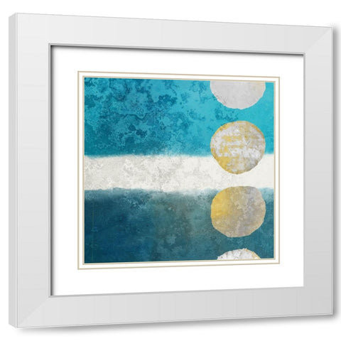 Sea Bliss White Modern Wood Framed Art Print with Double Matting by Allen, Kimberly