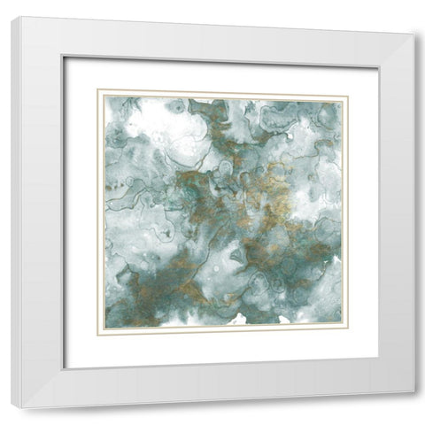 Mint Glory White Modern Wood Framed Art Print with Double Matting by Kimberly, Allen