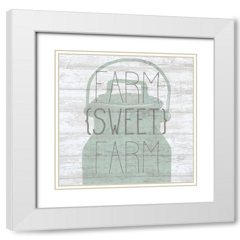 FARM sweet FARM White Modern Wood Framed Art Print with Double Matting by Kimberly, Allen