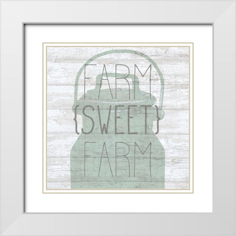 FARM sweet FARM White Modern Wood Framed Art Print with Double Matting by Kimberly, Allen