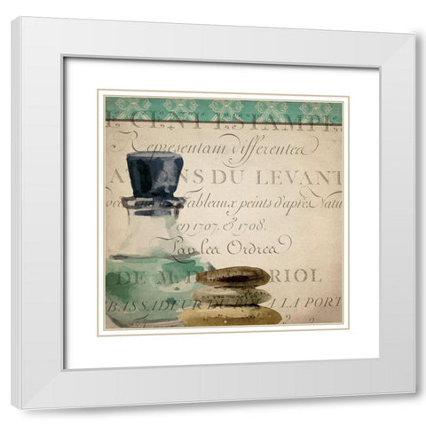 Spa Day 1 White Modern Wood Framed Art Print with Double Matting by Kimberly, Allen
