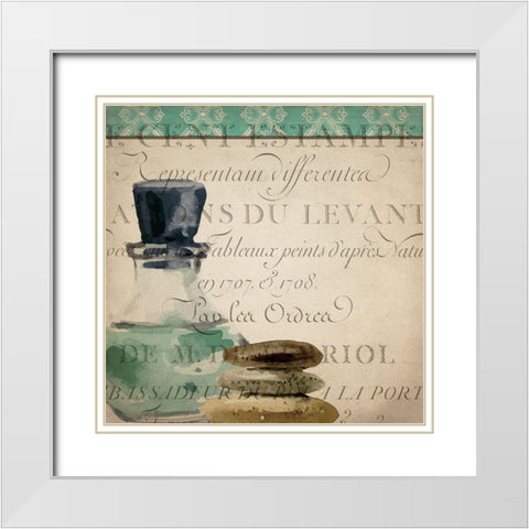 Spa Day 1 White Modern Wood Framed Art Print with Double Matting by Kimberly, Allen