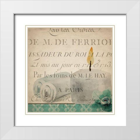 Spa Day 2 White Modern Wood Framed Art Print with Double Matting by Kimberly, Allen