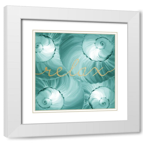 Refresh Spa 1 White Modern Wood Framed Art Print with Double Matting by Kimberly, Allen