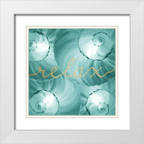 Refresh Spa 1 White Modern Wood Framed Art Print with Double Matting by Kimberly, Allen