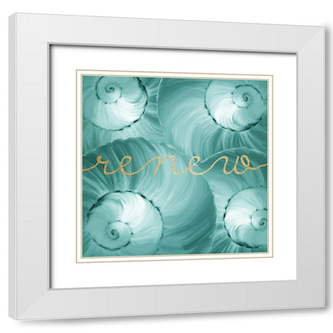 Refresh Spa 2 White Modern Wood Framed Art Print with Double Matting by Kimberly, Allen