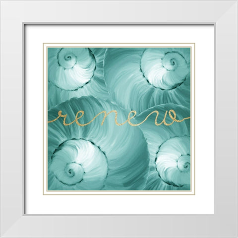 Refresh Spa 2 White Modern Wood Framed Art Print with Double Matting by Kimberly, Allen