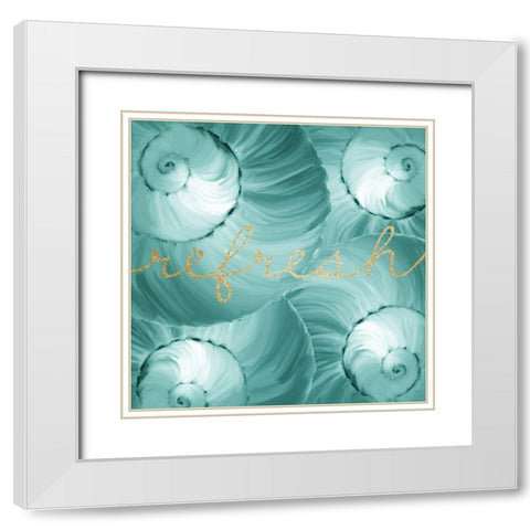 Refresh Spa 3 White Modern Wood Framed Art Print with Double Matting by Kimberly, Allen