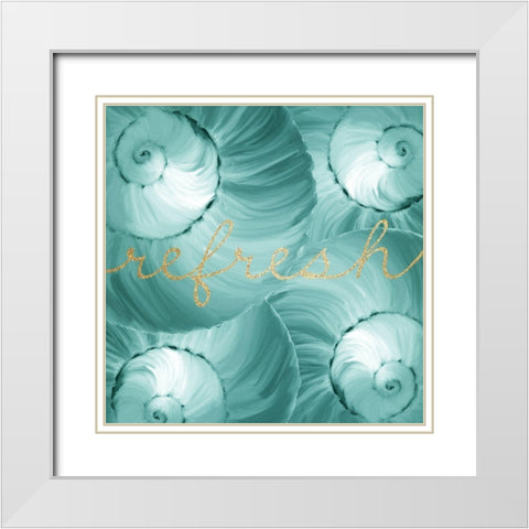 Refresh Spa 3 White Modern Wood Framed Art Print with Double Matting by Kimberly, Allen