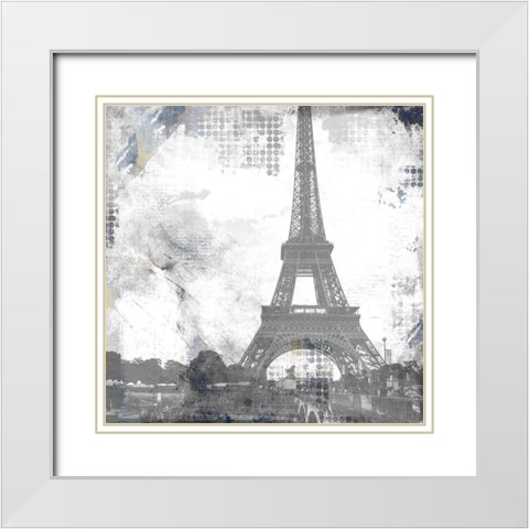 Places to Go 1 White Modern Wood Framed Art Print with Double Matting by Kimberly, Allen