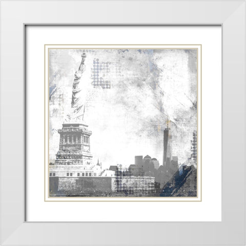 Places to Go 2 White Modern Wood Framed Art Print with Double Matting by Kimberly, Allen