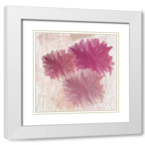 Pom Poms 2 White Modern Wood Framed Art Print with Double Matting by Kimberly, Allen
