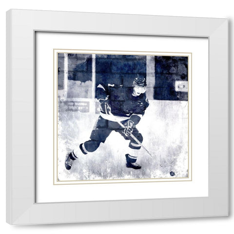 In Motion 1 White Modern Wood Framed Art Print with Double Matting by Kimberly, Allen